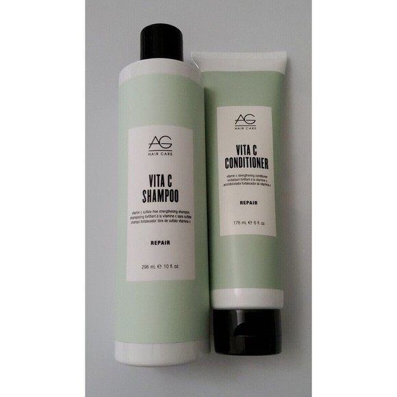 AG Vitamin C Repairing Shampoo 10oz & Conditioner 6oz, Sealed - Picture 1 of 4